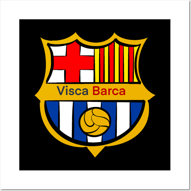 Visca Barca Wall Art by Andrea Ruiz Designs